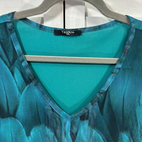 Women's Peacock Tunic Size XXL Beautiful Top NWOT - Picture 4 of 11